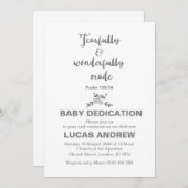 Fearful & Wonderful Made Baby Dedication Kaart (Voorkant / Achterkant)