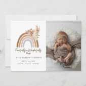 Fearful & Wonderful Made Baby kondiging Kaart (Voorkant)