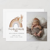 Fearful & Wonderful Made Baby kondiging Kaart (Voorkant / Achterkant)