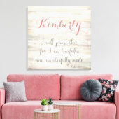 Fearful & Wonderful Made - Ps. 139:14 Canvas Afdruk (Insitu (Woonkamer))