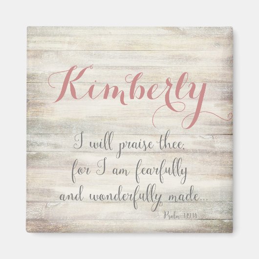 Fearful & Wonderful Made - Ps. 139:14 Magneet (Voorkant)