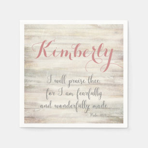 Fearful & Wonderful Made - Ps. 139:14 Servetten