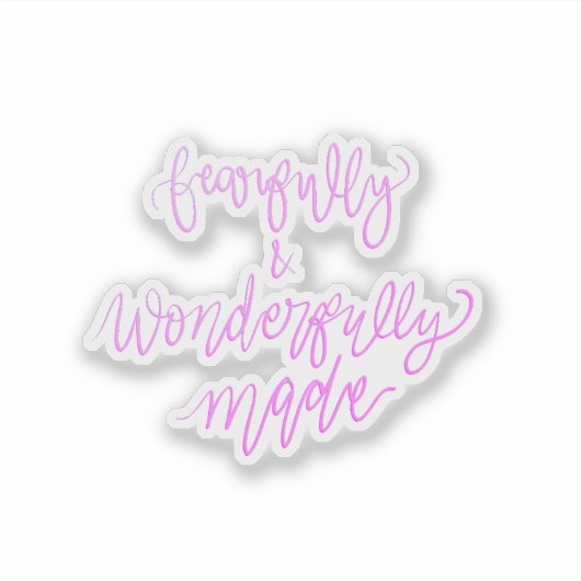 Fearful & Wonderful Made Sticker (Voorkant)