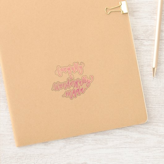 Fearful & Wonderful Made Sticker (Notitieboek)