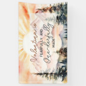 Fearfully and Onederfully Made First Birthday Spandoek (Verticaal)