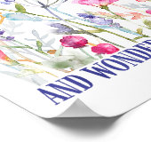 Fearfully And Wonderfully Made Floral Christian Bi Poster (Hoek)