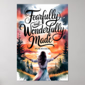 Fearfully & Wonderfully Made – Christelijke muurku Poster (Voorkant)