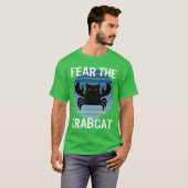 Fearhe Crabcat Grappige Krab kat Cryptid Cryptozoö T-shirt (Voorkant volledig)