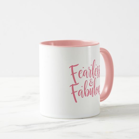 Fearless and Fabulous Empowerment Typography Mok (Voorkant rechts)