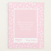 Fearless Blush Minimal Floral Quote Planner (Voorkant)