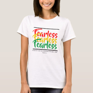 FEARLESS Christelijk Scripture Faith PSALM 27 T-shirt