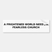 FEARLESS CHURCH BUMPERSTICKER (Voorkant)