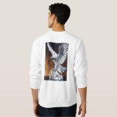 Fearless Crystal Eagle Embleem T-Shirt Design (Achterkant volledig)