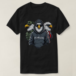Fearless Eagle Squad - Krachtig en Kranig Ontwerp T-shirt