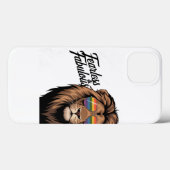 Fearless & Fabulous Pride Lion iPhone hoesje (Achterkant (horizontaal))