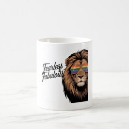 Fearless & Fabulous Pride Lion mok