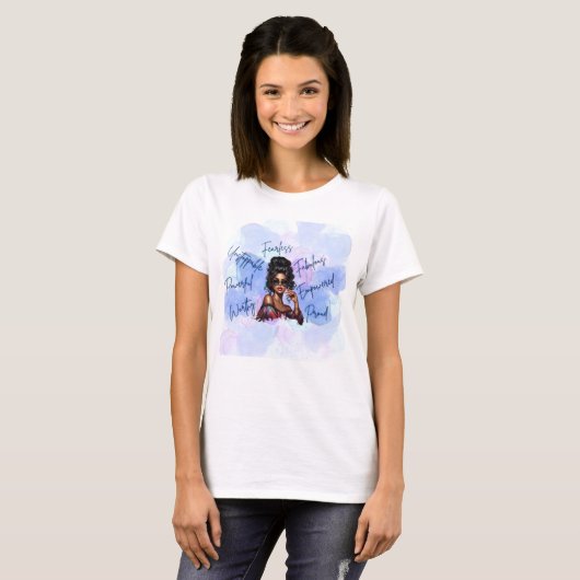 Fearless & Fabulous Vrouwen T-shirt (Voorkant volledig)