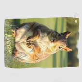 Fearless Fox Squirrel Animal  Golfhanddoek (Horizontaal)