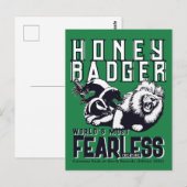 FEARLESS Honey Badger Briefkaart (Voorkant / Achterkant)