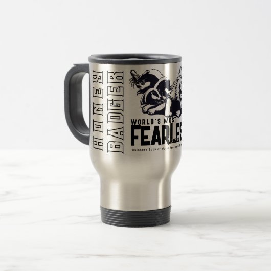 FEARLESS Honey Badger Reisbeker (Voorkant links)