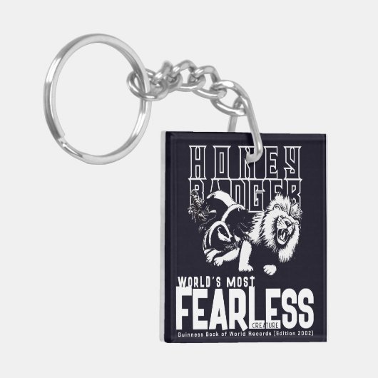FEARLESS Honey Badger Sleutelhanger (Voorkant Links)