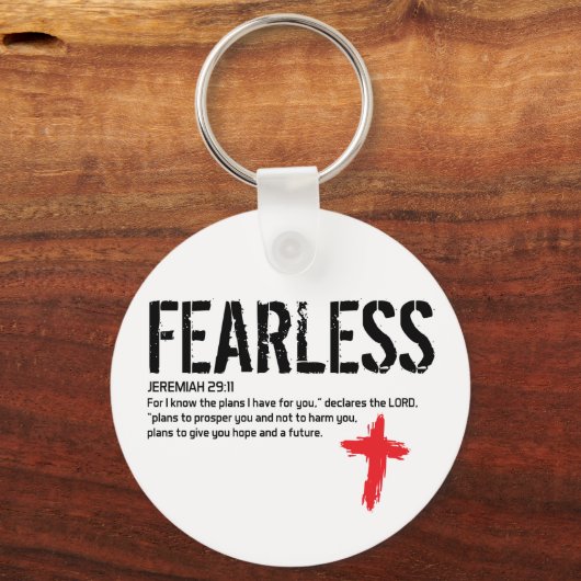 FEARLESS-JEREMIAH 29:11 SLEUTELHANGER (Voorkant)