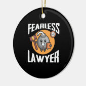 Fearless Lawyer Keramisch Ornament (Links)