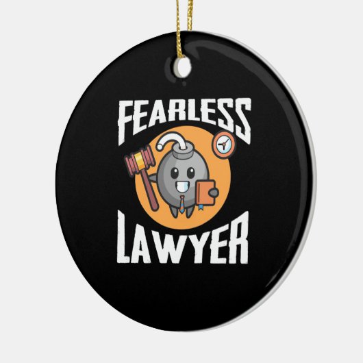 Fearless Lawyer Keramisch Ornament (Links)