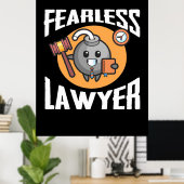 Fearless Lawyer Poster (Thuiskantoor)