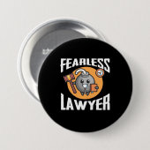 Fearless Lawyer Ronde Button 7,6 Cm (Voorkant /achterkant)