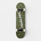 FEARLESS Light Green Leopard Wild Animal Print Persoonlijk Skateboard (Voorkant)