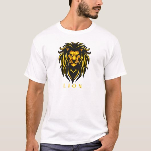 Fearless Like A Lion beroemd gemaakt door Bold Ani T-shirt (Voorkant)