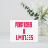 Fearless & Limitless Briefkaart (Staand voorkant)