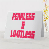 Fearless & Limitless Kaart (Gele Bloem)
