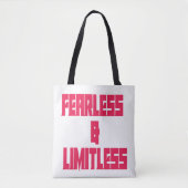 Fearless & Limitless Tote Bag (Voorkant)