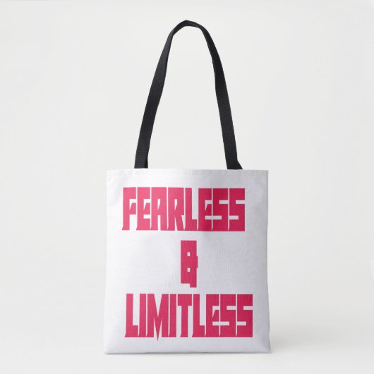 Fearless & Limitless Tote Bag (Voorkant)