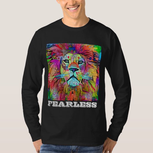 FEARLESS LION ART T SHIRTS T - SHIRTS (Voorkant)