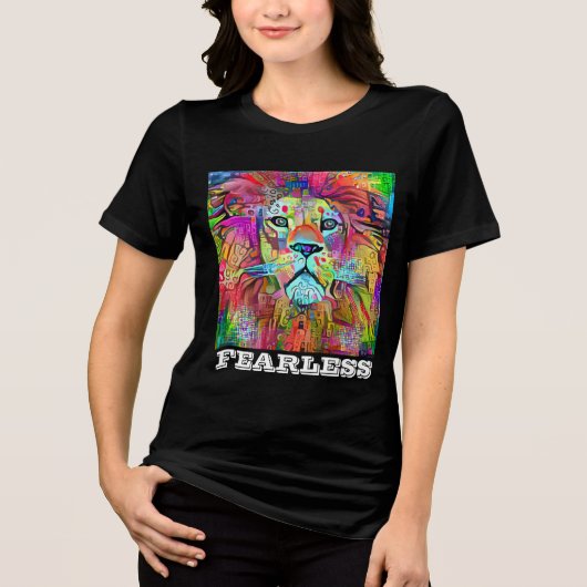FEARLESS LION ART T SHIRTS T - SHIRTS (Voorkant)