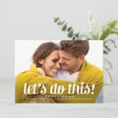 Fearless Love Photo Save the Date Kaart (Staand voorkant)