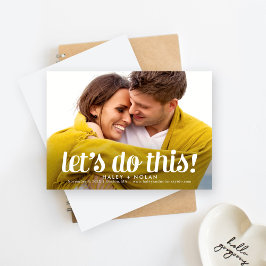 Fearless Love Photo Save the Date Kaart