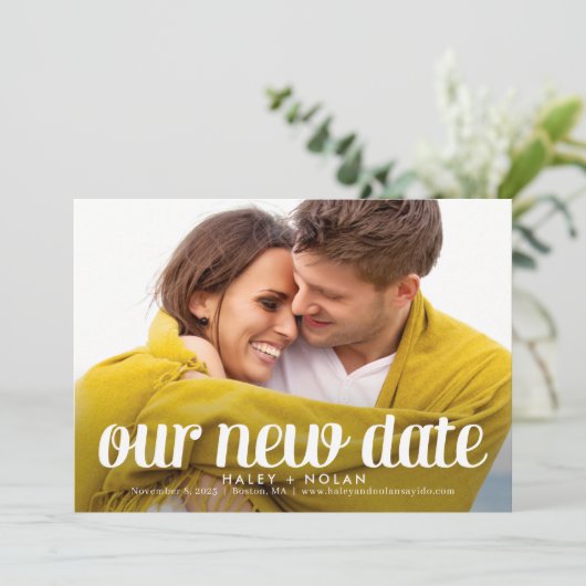 Fearless Love Photo Verander de datum Kaart (Staand voorkant)