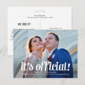 Fearless Love Wedding Announcement Briefkaart (Voorkant / Achterkant)