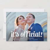 Fearless Love Wedding Announcement Kaart (Voorkant)