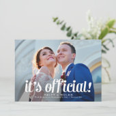 Fearless Love Wedding Announcement Kaart (Staand voorkant)