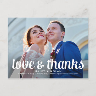 Fearless Love Wedding Bedankt Briefkaart