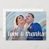 Fearless Love Wedding Dank je wel kaart (Voorkant / Achterkant)