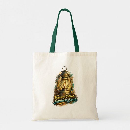 Fearless Mind Limitless Soul Inspirational Lantern Tote Bag (Achterkant)