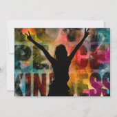 Fearless | Moderne Stedelijke Vredeskunst Kaart (Achterkant)