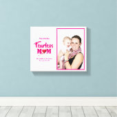 FEARLESS MOM Proverbs 31 FOTO Canvas Afdruk (Insitu (Houten vloer))