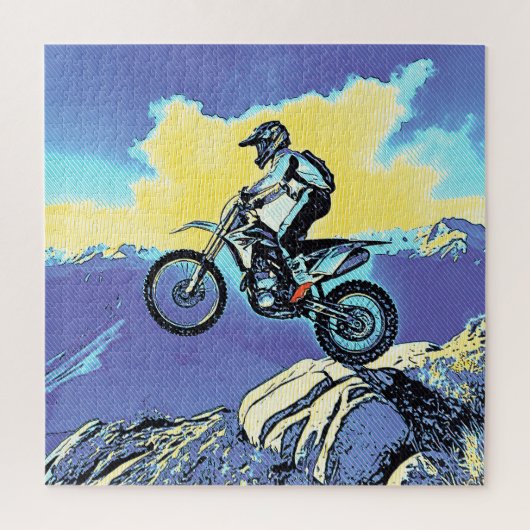 Fearless - motorcrosser legpuzzel (Verticaal)